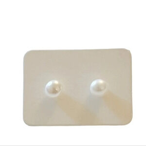 Pearls 925 Sterling Silver Earrings-NIP
